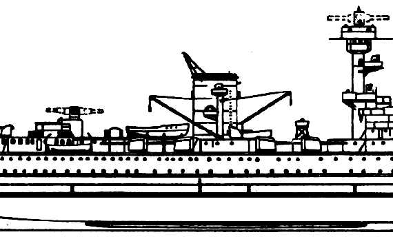 Корабль DKM Deutschland [(Pocket Battleship) (1933) - чертежи, габариты, рисунки